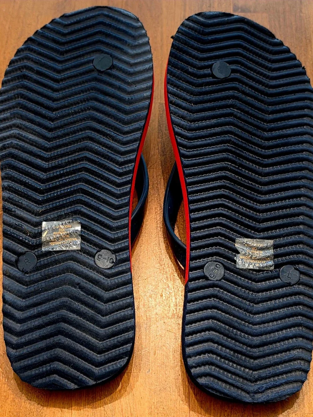 Polo by Ralph Lauren Red and Black Men’s Slide Sandals SZ 9.5